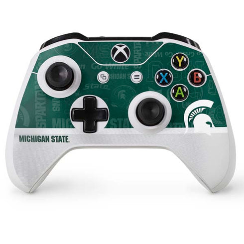 Michigan State University Jersey Split Xbox One X Controller Skin