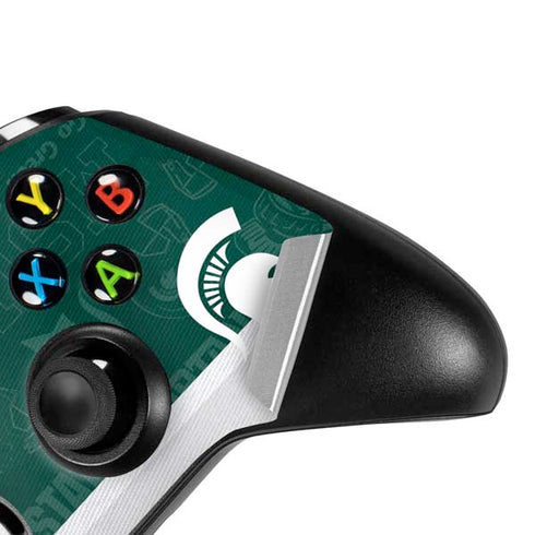 Michigan State University Jersey Split Xbox One X Controller Skin
