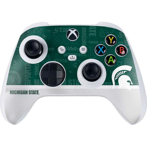Michigan State University Jersey Split Xbox Series S Controller Skin
