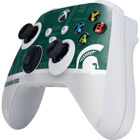 Michigan State University Jersey Split Xbox Series S Controller Skin