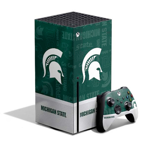 Michigan State University Jersey Split Xbox Series X Skins
