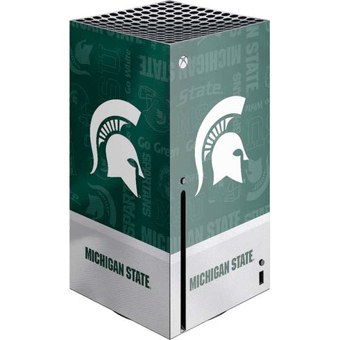 Michigan State University Jersey Split Xbox Series X Console Skin