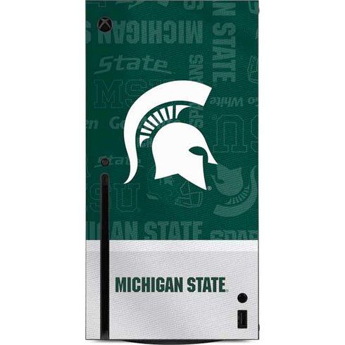 Michigan State University Jersey Split Xbox Series X Console Skin