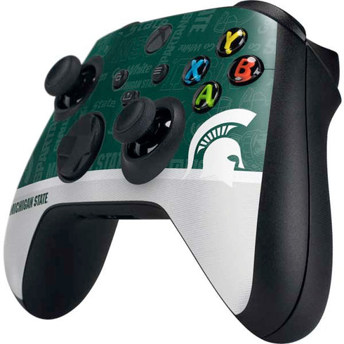 Michigan State University Jersey Split Xbox Series X Controller Skin