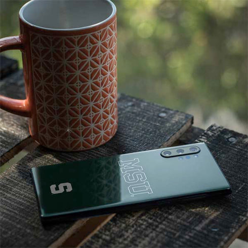 Michigan State University MSU Letters Galaxy Note 10 Plus Skin