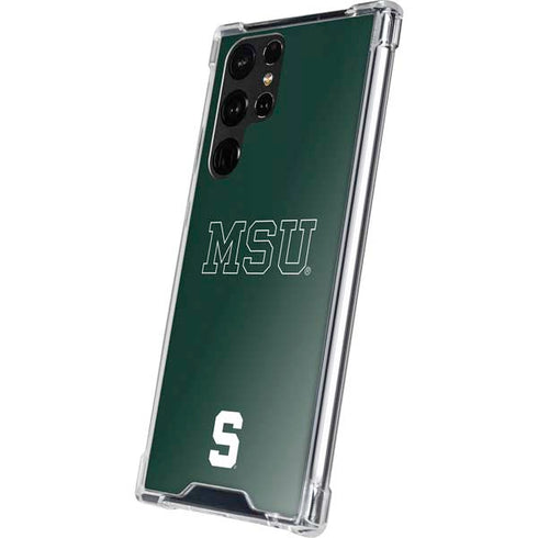 Michigan State University MSU Letters Galaxy S23 Ultra Clear Case