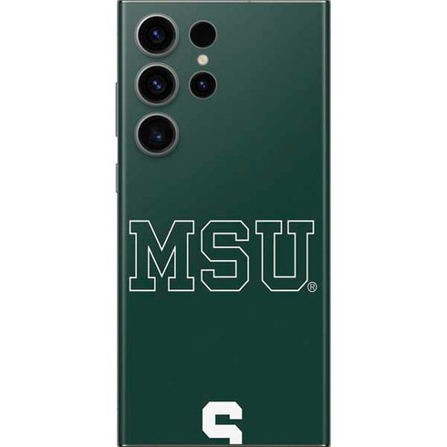 Michigan State University MSU Letters Galaxy Skins