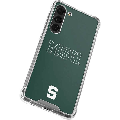 Michigan State University MSU Letters Galaxy S24 FE Clear Case