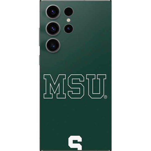 Michigan State University MSU Letters Galaxy S25 Ultra Skin