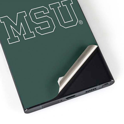 Michigan State University MSU Letters Galaxy S24 Ultra Skin