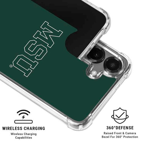 Michigan State University MSU Letters Galaxy S26 Clear Case
