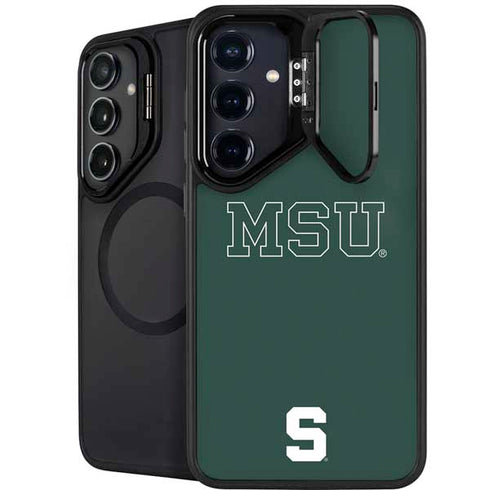 Michigan State University MSU Letters Galaxy S26 Plus Kickstand Case