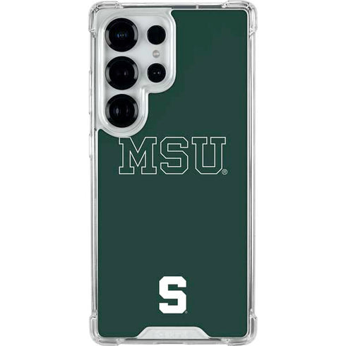 Michigan State University MSU Letters Galaxy S26 Ultra Clear Case