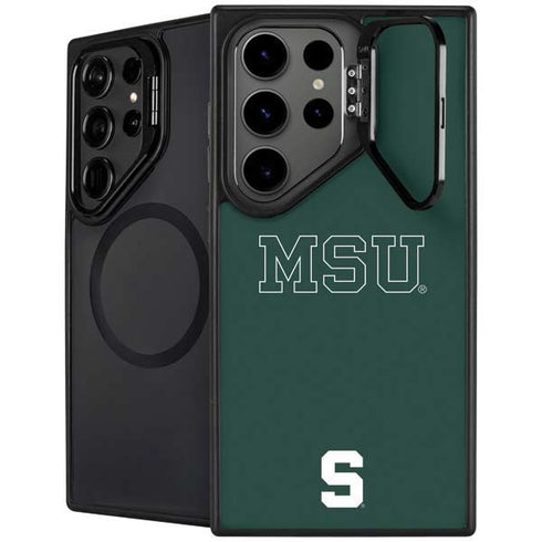 Michigan State University MSU Letters Galaxy S26 Ultra Kickstand Case