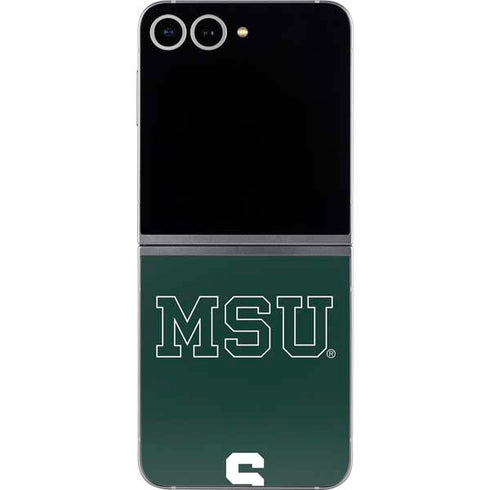 Michigan State University MSU Letters Galaxy Z Flip6 Skin
