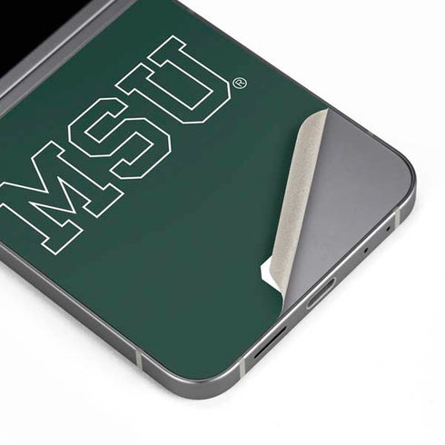 Michigan State University MSU Letters Galaxy Z Flip6 Skin
