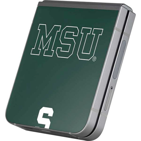 Michigan State University MSU Letters Galaxy Z Flip6 Skin