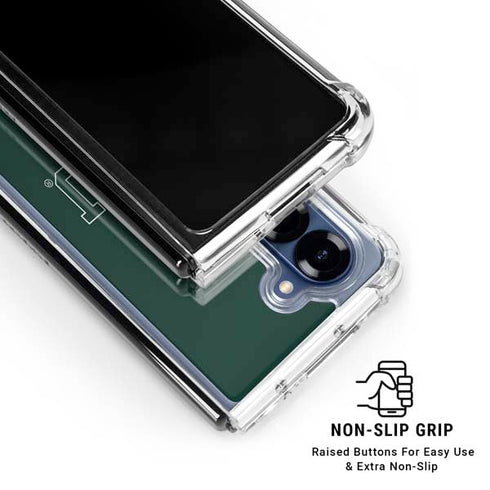 Michigan State University MSU Letters Galaxy Z Fold6 Clear Case