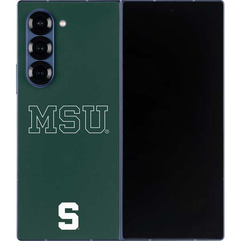 Michigan State University MSU Letters Galaxy Z Fold6 Skin