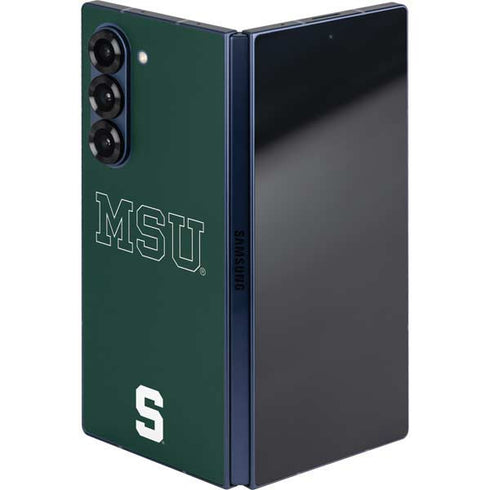 Michigan State University MSU Letters Galaxy Z Fold6 Skin