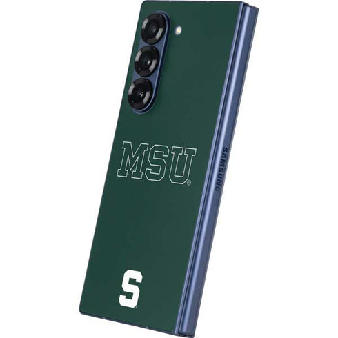 Michigan State University MSU Letters Galaxy Z Fold6 Skin