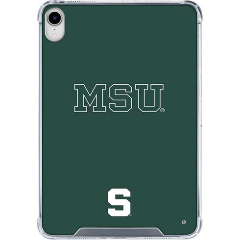 Michigan State University MSU Letters iPad 11th Gen (2025) Clear Case