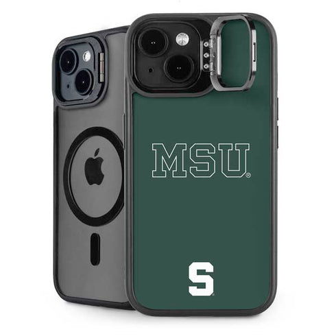 Michigan State University MSU Letters iPhone 14 Kickstand Case