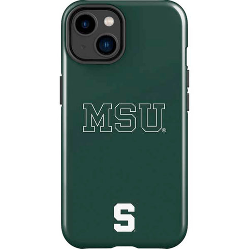 Michigan State University MSU Letters iPhone 15 Impact Case