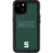 Michigan State University MSU Letters iPhone 15 Plus Waterproof Case