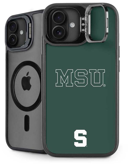 Michigan State University MSU Letters iPhone 16 Kickstand Case