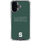 Michigan State University MSU Letters iPhone 16 Plus Clear Case