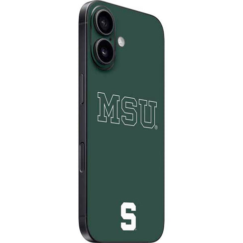 Michigan State University MSU Letters iPhone 16 Plus Skin
