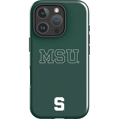 Michigan State University MSU Letters iPhone 16 Pro Impact Case