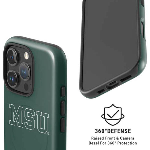 Michigan State University MSU Letters iPhone 16 Pro Magsafe Impact Case