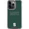 Michigan State University MSU Letters iPhone 16 Pro Max Clear Case