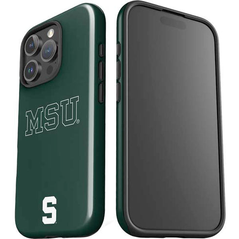 Michigan State University MSU Letters iPhone 16 Pro Max Impact Case