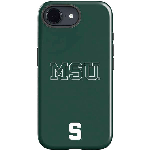 Michigan State University MSU Letters iPhone 16e Impact Case