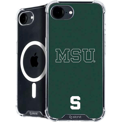 Michigan State University MSU Letters iPhone 16e MagSafe Case