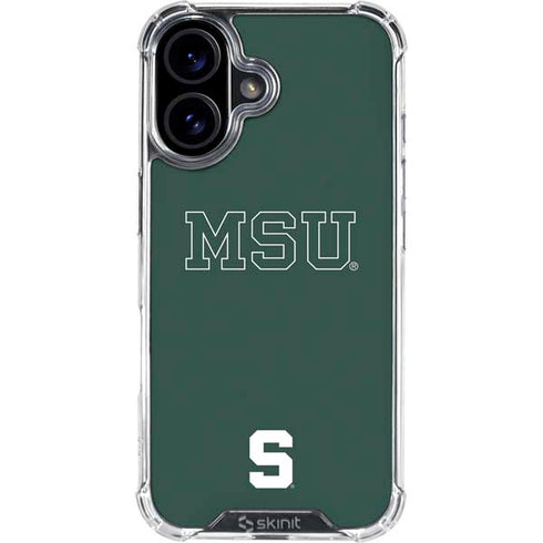 Michigan State University MSU Letters iPhone 17 Clear Case