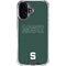 Michigan State University MSU Letters iPhone 17 Clear Case