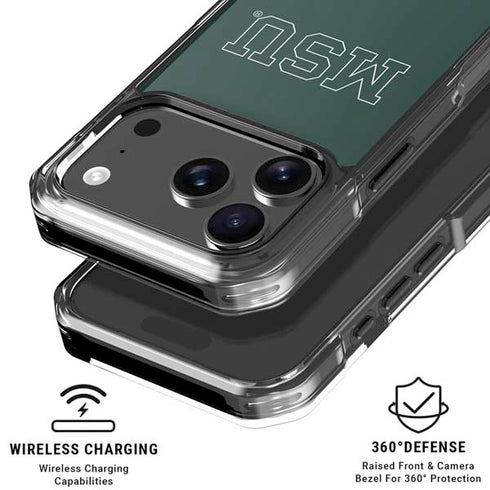 Michigan State University MSU Letters iPhone 18 Pro Clear Case