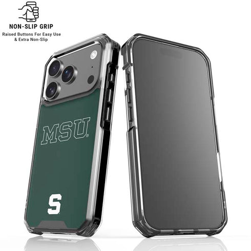 Michigan State University MSU Letters iPhone 18 Pro Clear Case