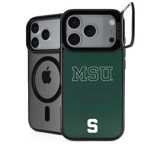 Michigan State University MSU Letters iPhone 18 Pro Kickstand Case