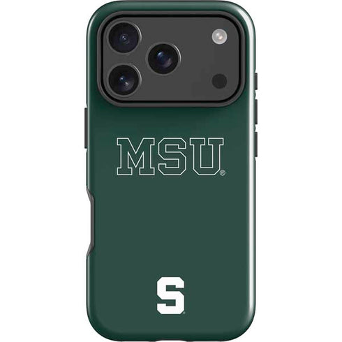 Michigan State University MSU Letters iPhone 18 Pro Max Impact Case