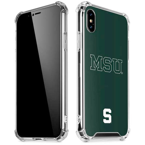 Michigan State University MSU Letters iPhone X/XS Clear Case
