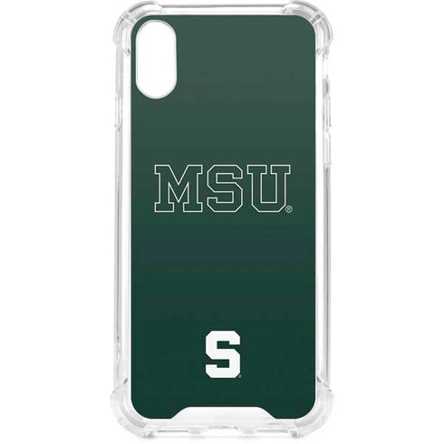Michigan State University MSU Letters iPhone XS Clear Case