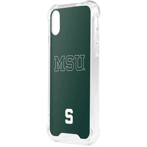 Michigan State University MSU Letters iPhone XS Clear Case