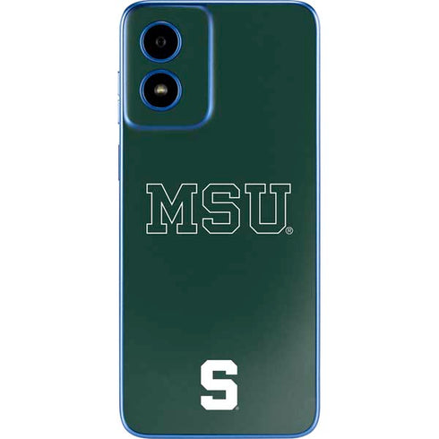 Michigan State University MSU Letters Moto G Play 4G (2024) Skin