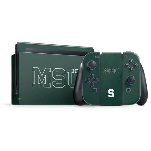 Michigan State University MSU Letters Nintendo Skins