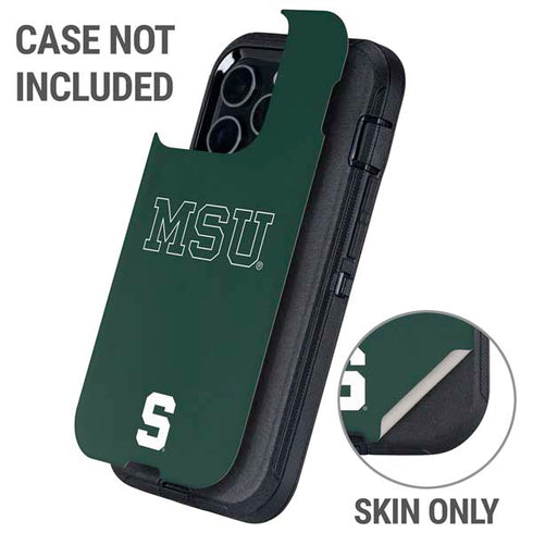 Michigan State University MSU Letters Otterbox Defender iPhone Skin